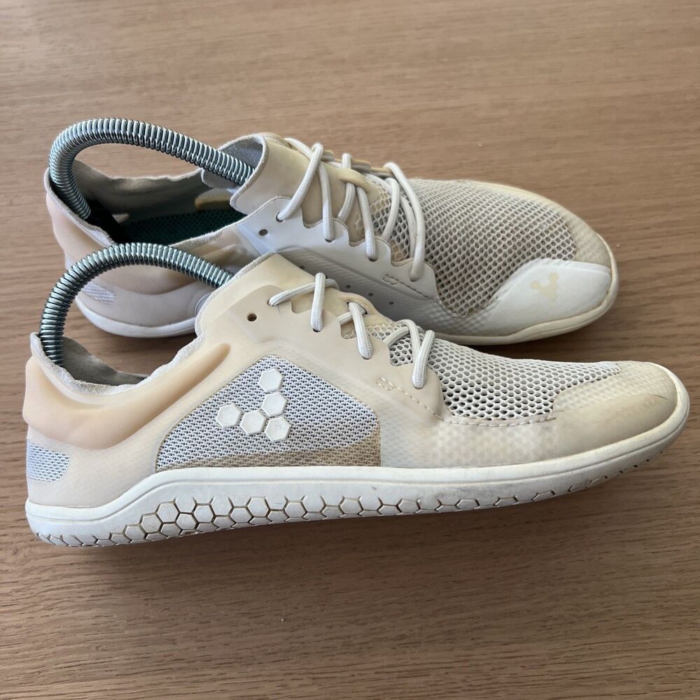 Vivobarefoot Primus Lite III Womens Size 7.5 White Lace Up Lightweight EUR 38